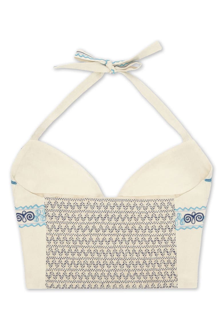 Aura Embroidered Top, Alternate, color, OFF WHITE