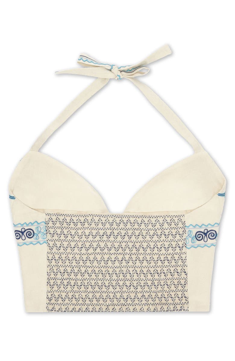 Fortela Aura Embroidered Top, Alternate, color, Off White