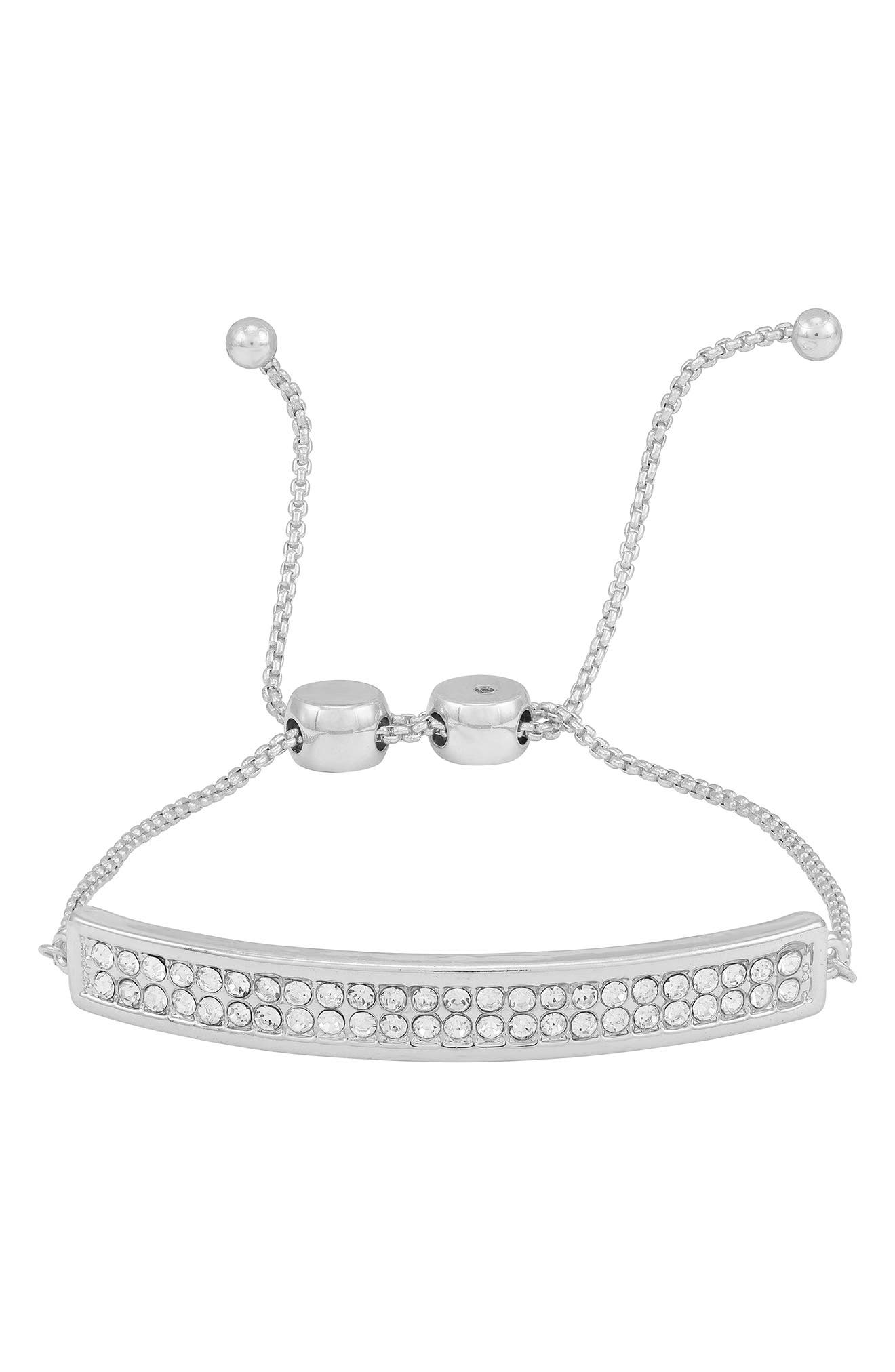 Vince Camuto Pavé Crystal Bar Slider Bracelet