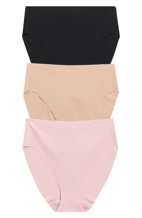 Invisible Edge Assorted 3-Pack High Cut Briefs