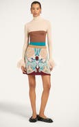 La DoubleJ High Kick Top With Feathers
