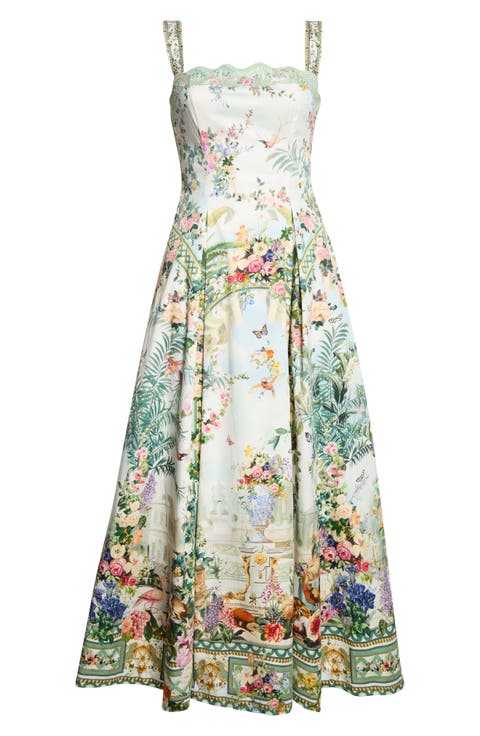 Long Fit And Flare Dress