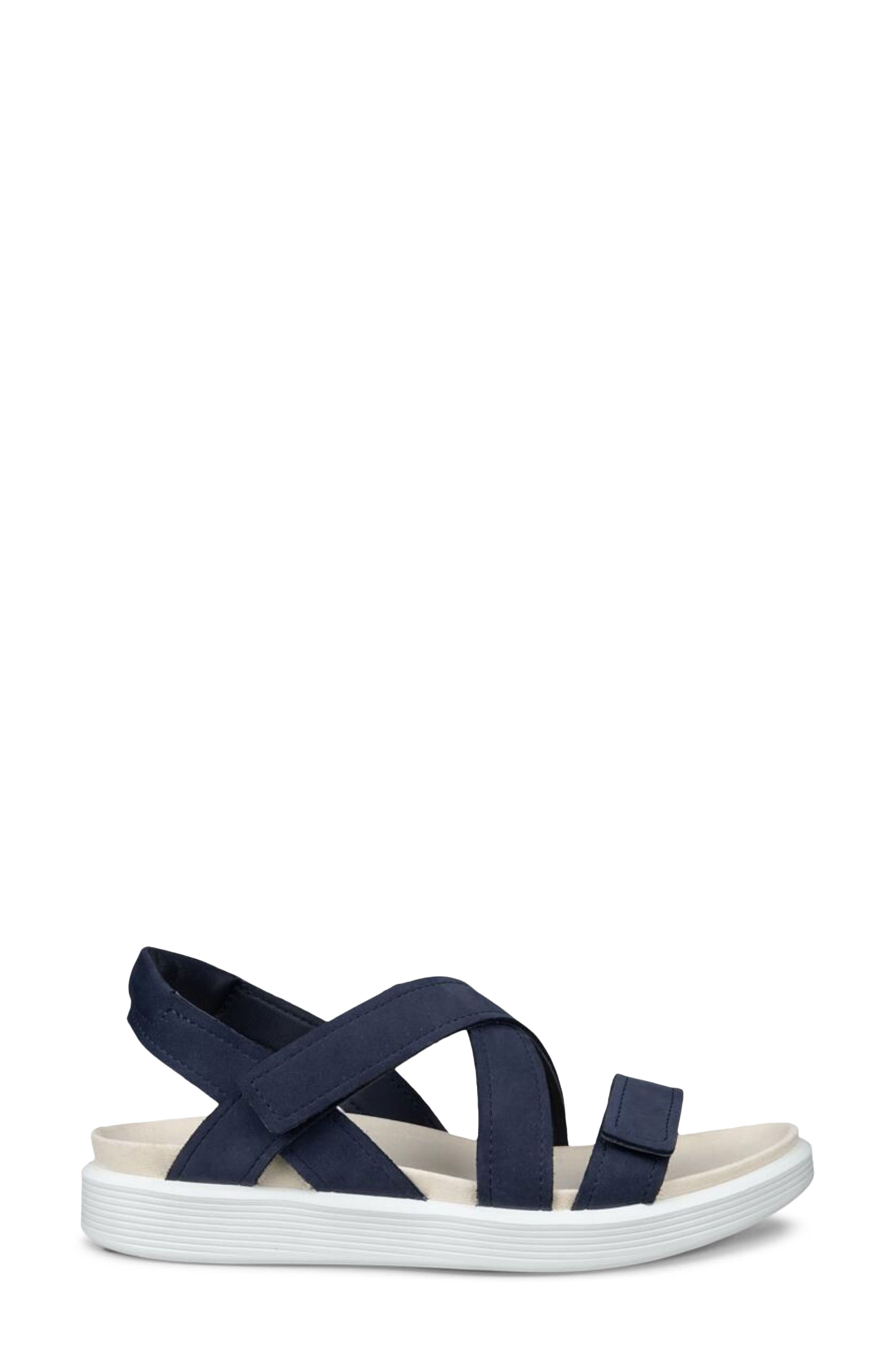 Soft Cross Strap Sandal, Alternate, color, MARINE