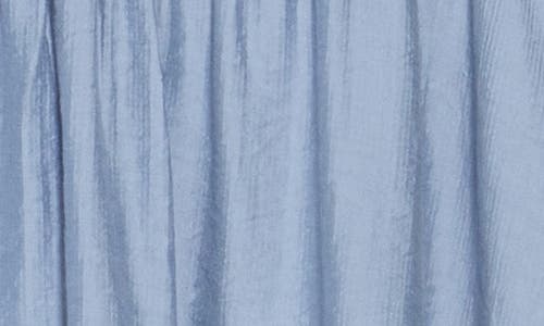 Blu Pepper Tie Strap Fit & Flare Minidress In Chambray
