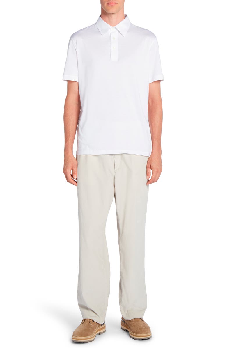 Moncler Logo Patch Cotton Piqué Polo, Alternate, color, 