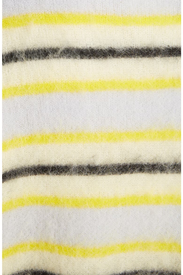 Keda Oversize Wool & Alpaca Blend Cardigan, Alternate, color, YELLOW/ MULTI