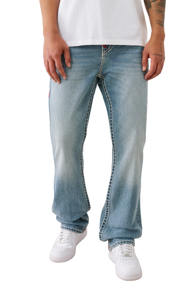Ricky Mesh Super T Flap Straight Jeans, Main, color, DESPERADO LIGHT WASH
