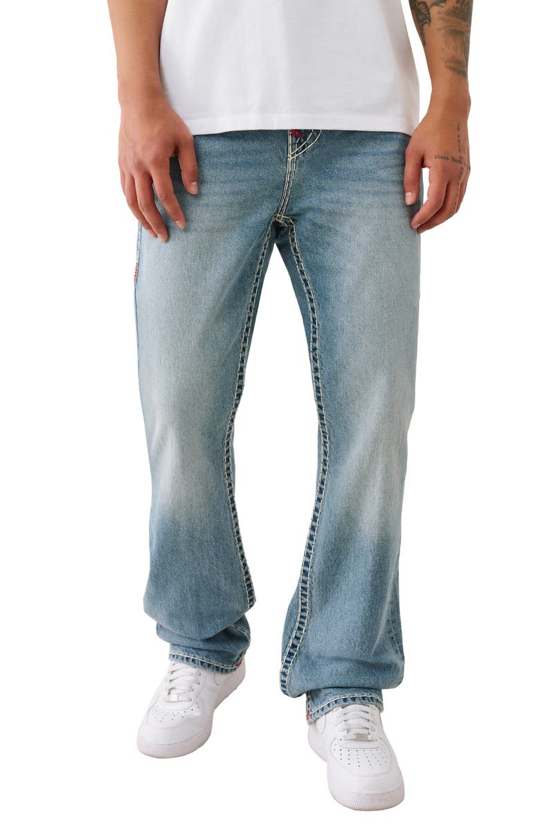 True Religion Ricky Mesh Super T Flap Straight Jeans, Main, color,