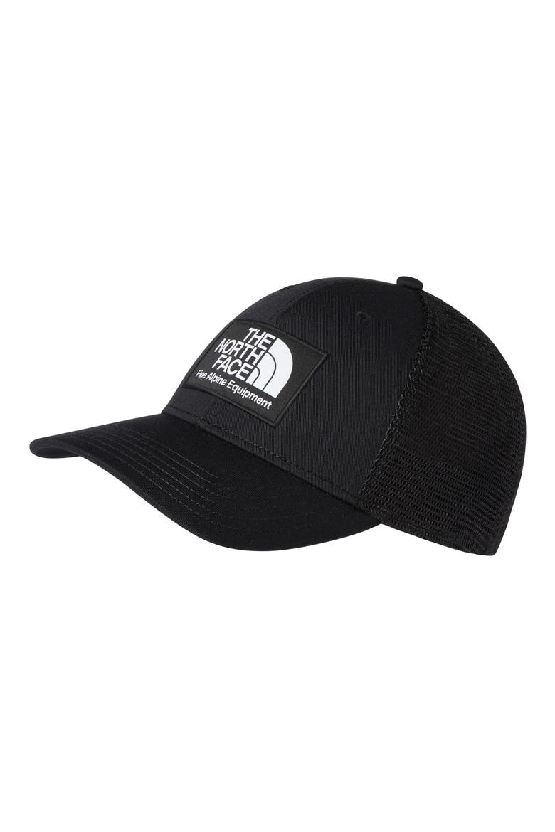 Mudder Trucker Recycled Hat, Alternate, color, TNF BLACK
