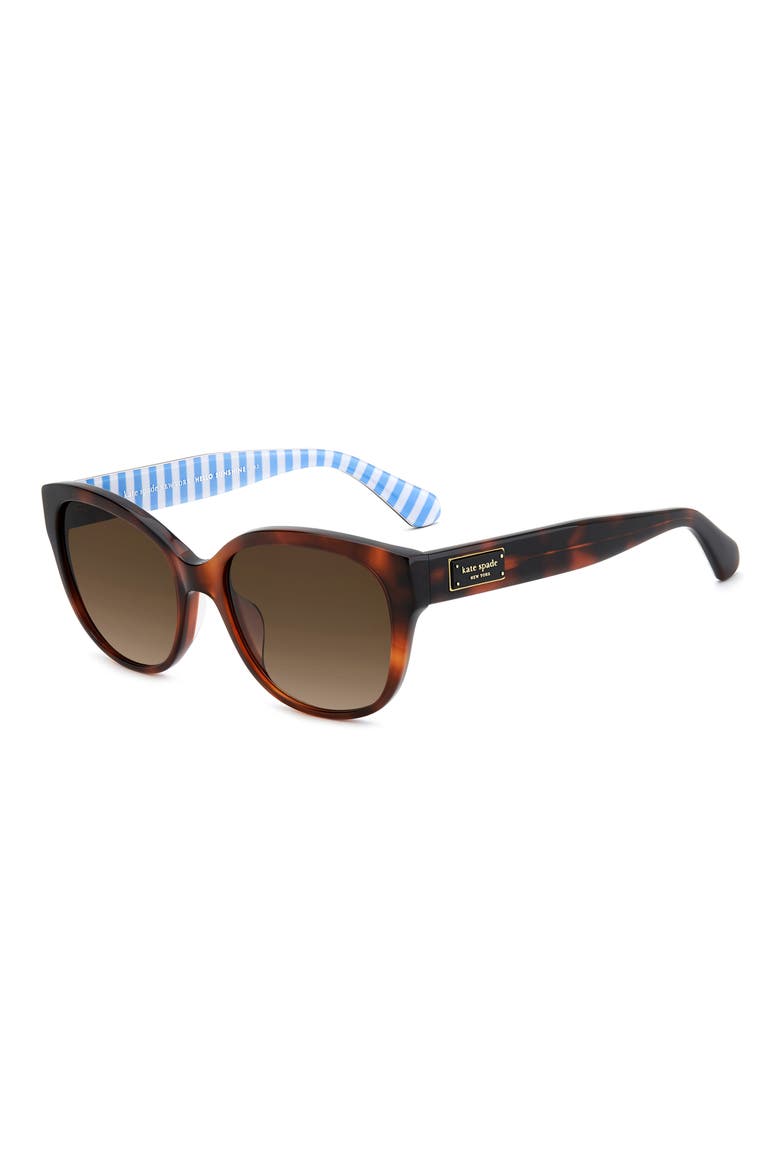 ninna 55mm gradient round sunglasses, Alternate, color, HAVANA