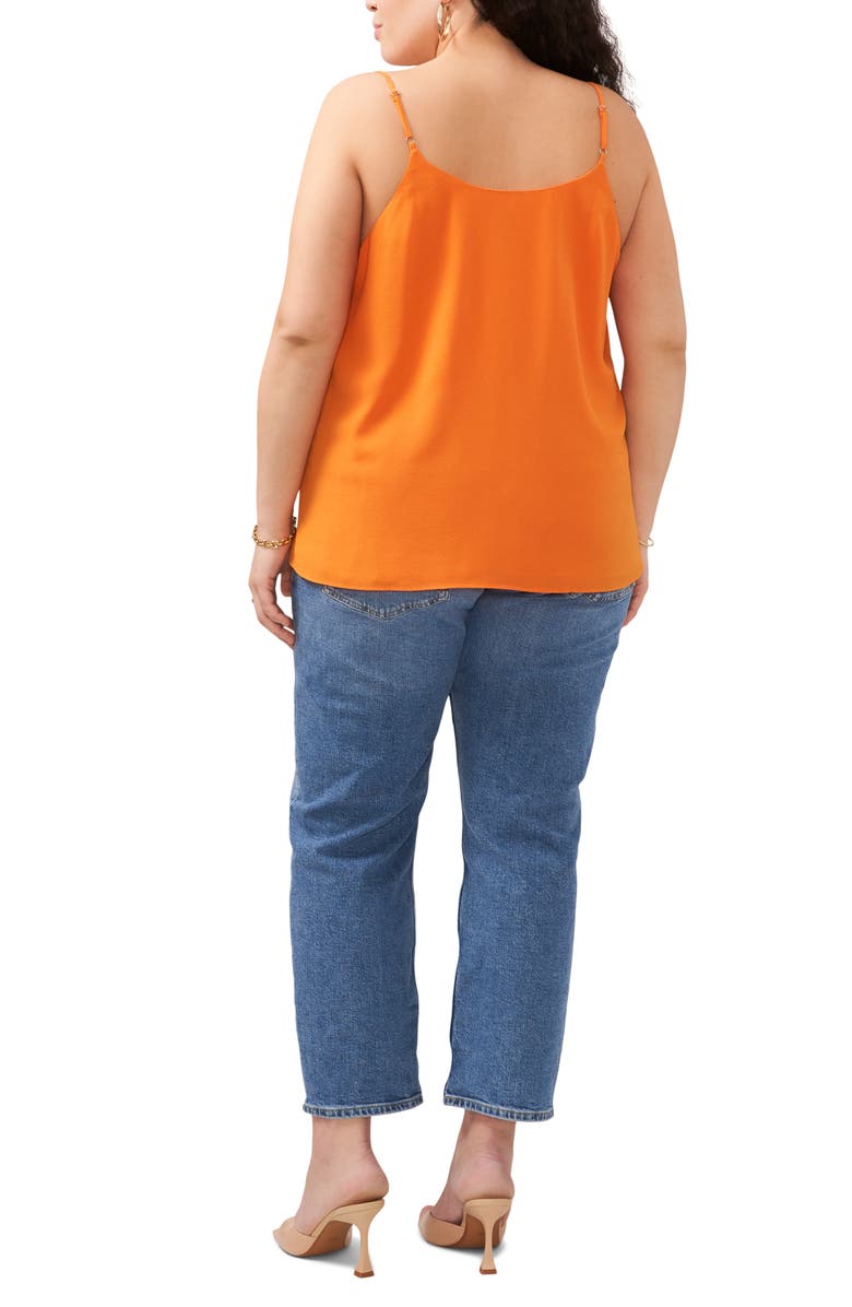 1.STATE Sheer Inset Camisole, Alternate, color, Russet Orange