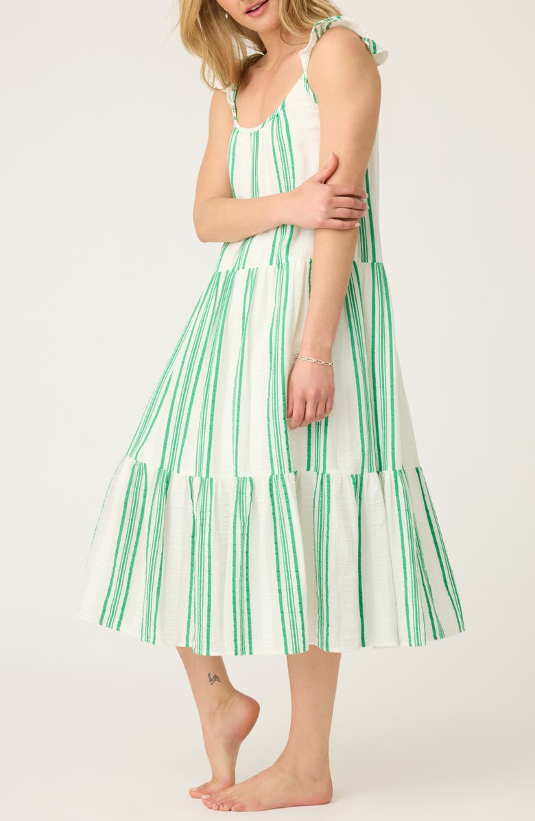 PJ Salvage Dress the Beachcomber Stripe Nightgown, Main, color, 