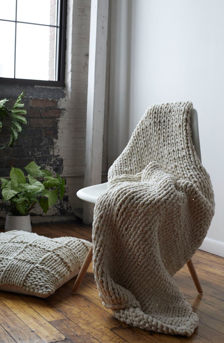 Treasure & Bond Jersey Rope Throw, Alternate, color, 