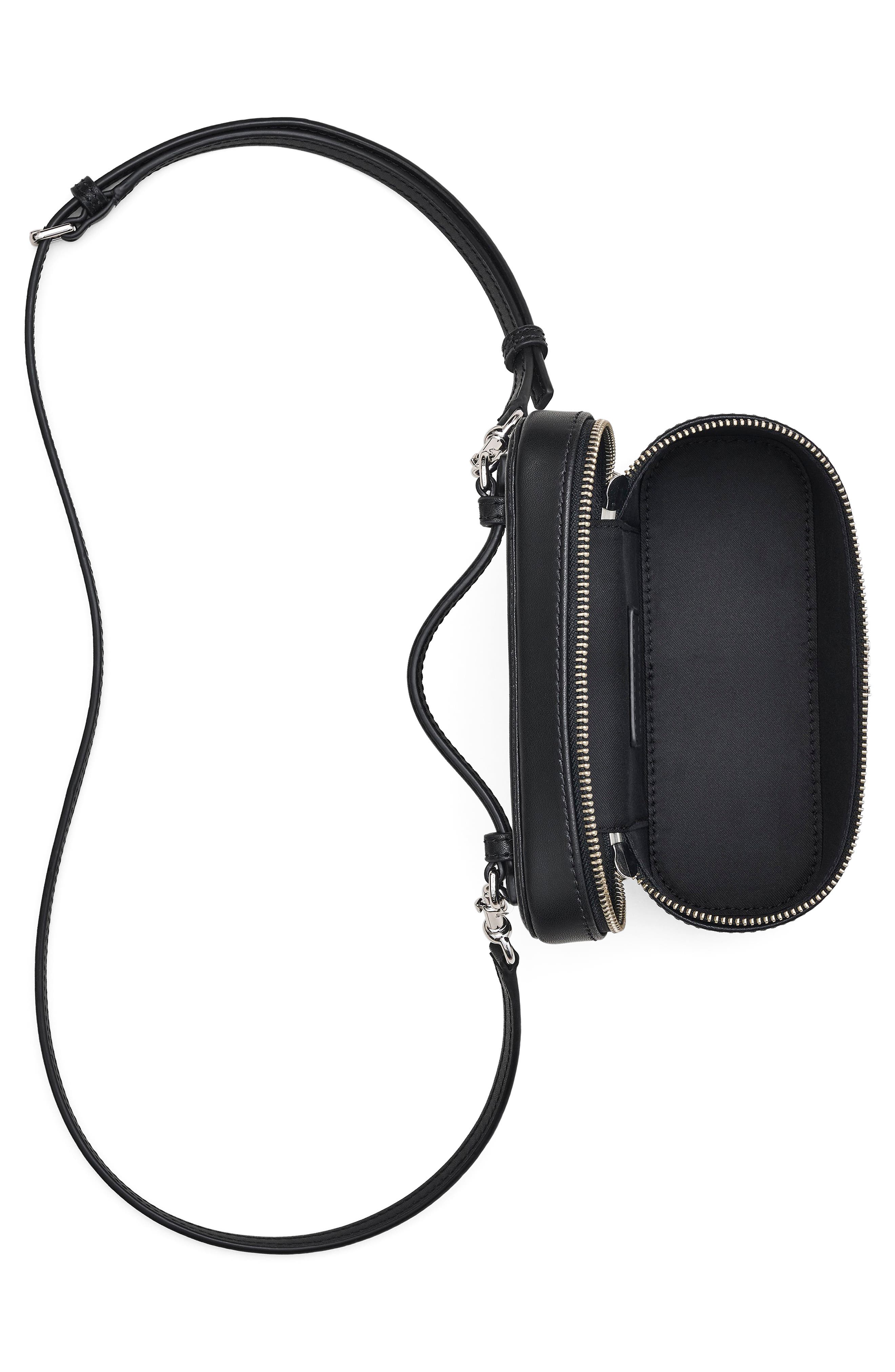 Marc Jacobs The East/West Vanity Bag, Alternate, color, Black