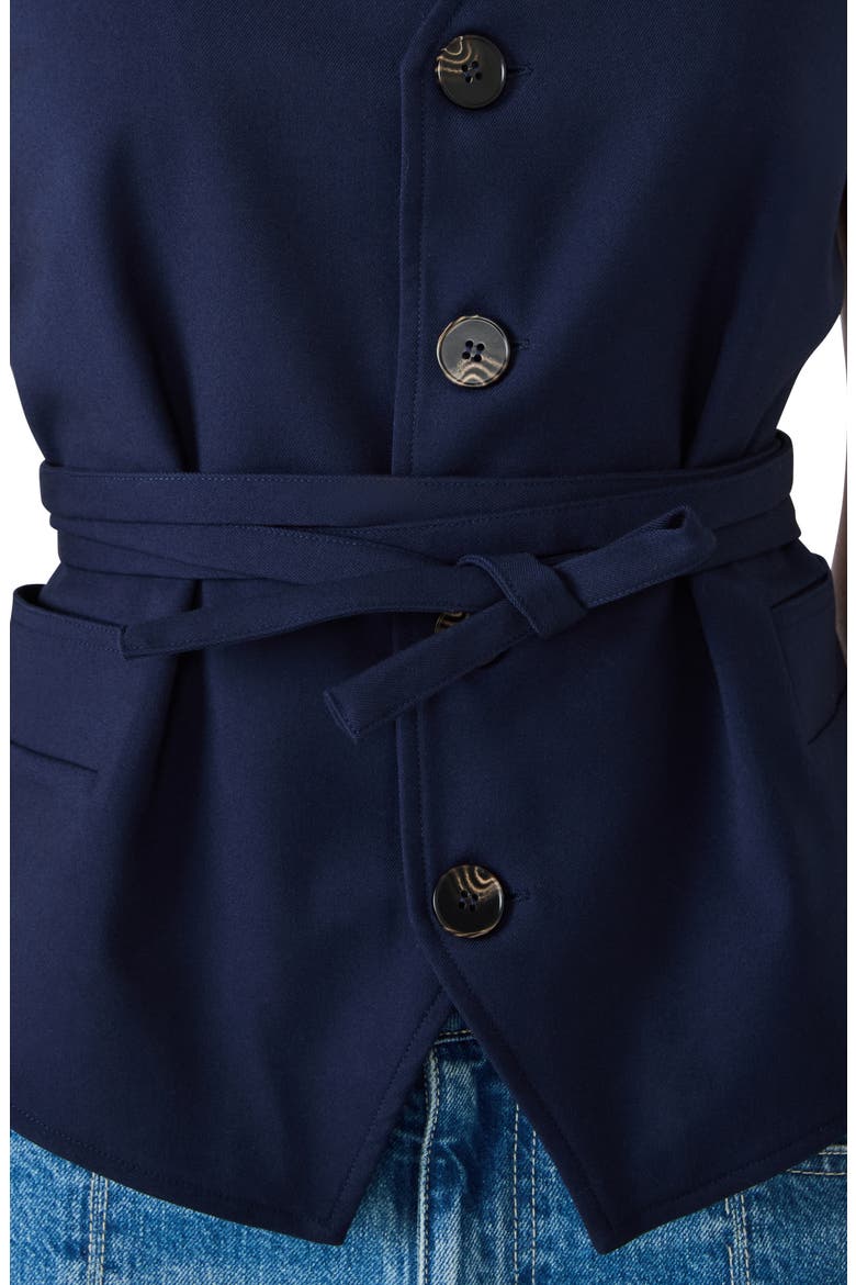 Felicia Belted Vest, Alternate, color, MARINE