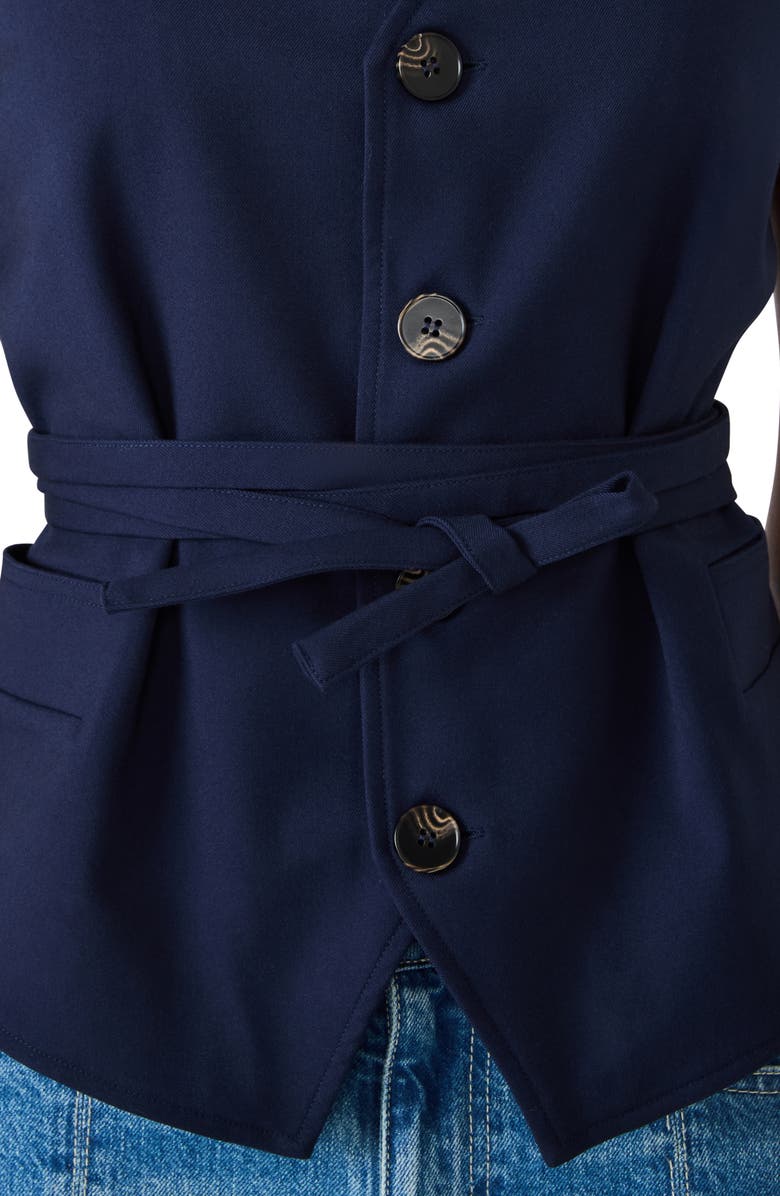 Steve Madden Felicia Belted Vest, Alternate, color, Marine