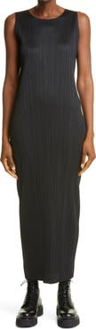 Pleats Please Issey Miyake Basics Pleated Midi Dress