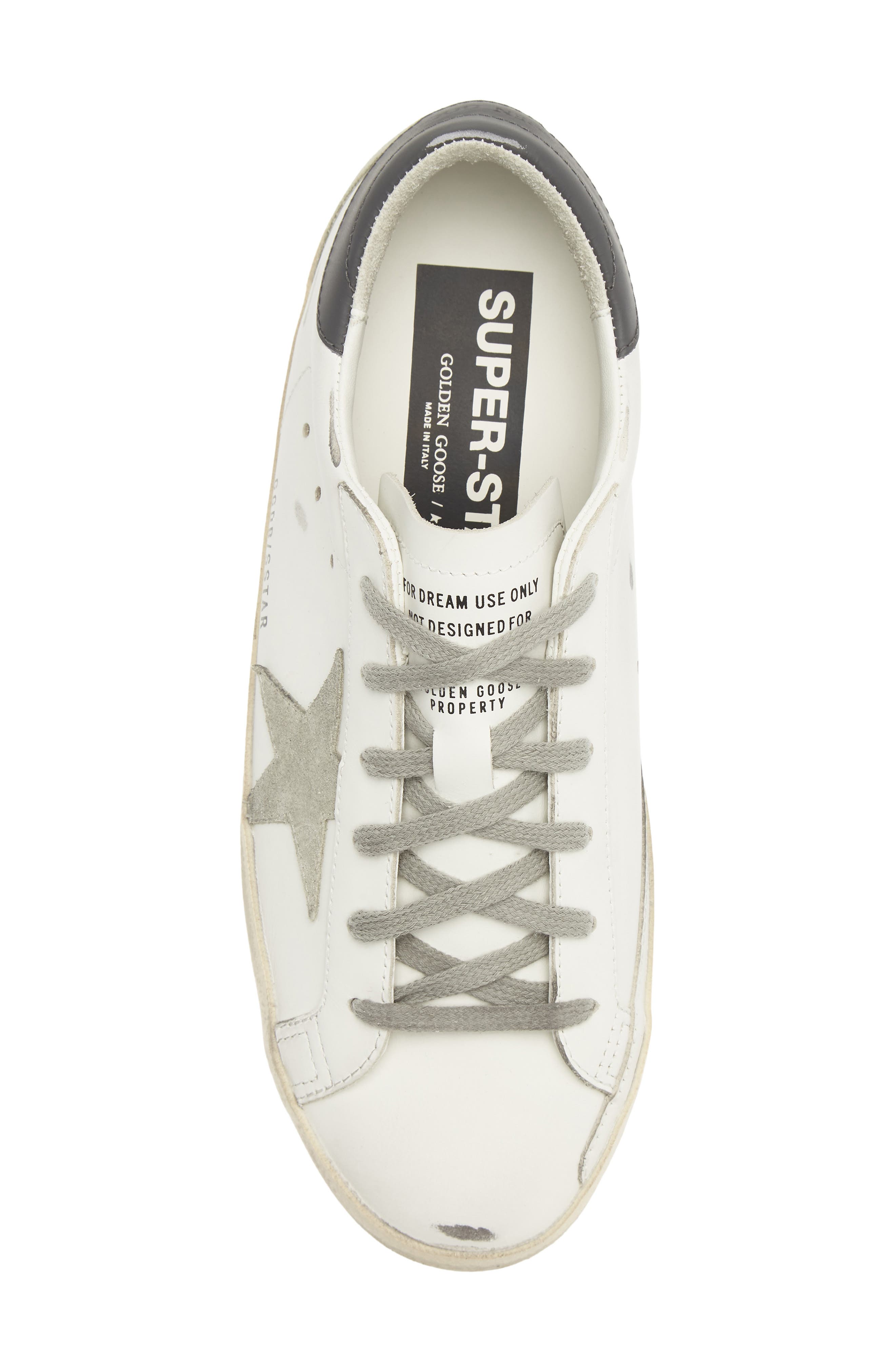 Super-Star Low Top Sneaker, Alternate, color, WHITE/ ICE/ DARK GRAY