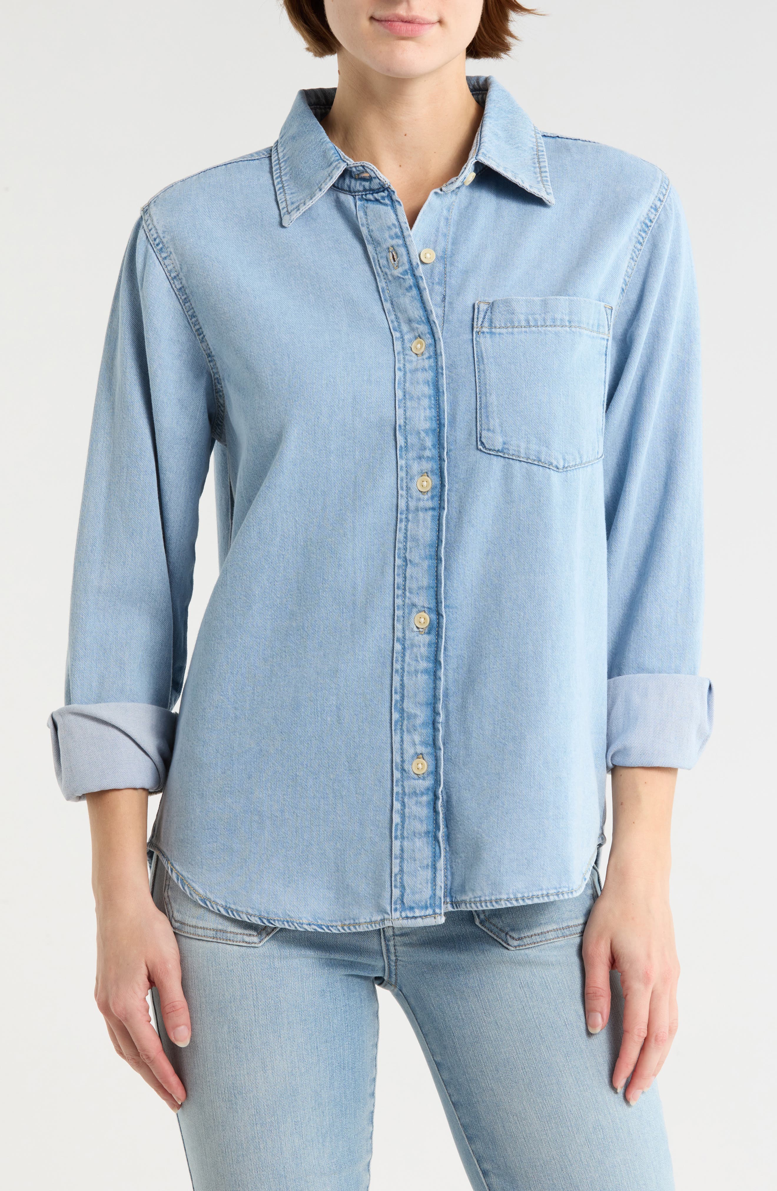 Lucky Brand Denim Button-Up Shirt