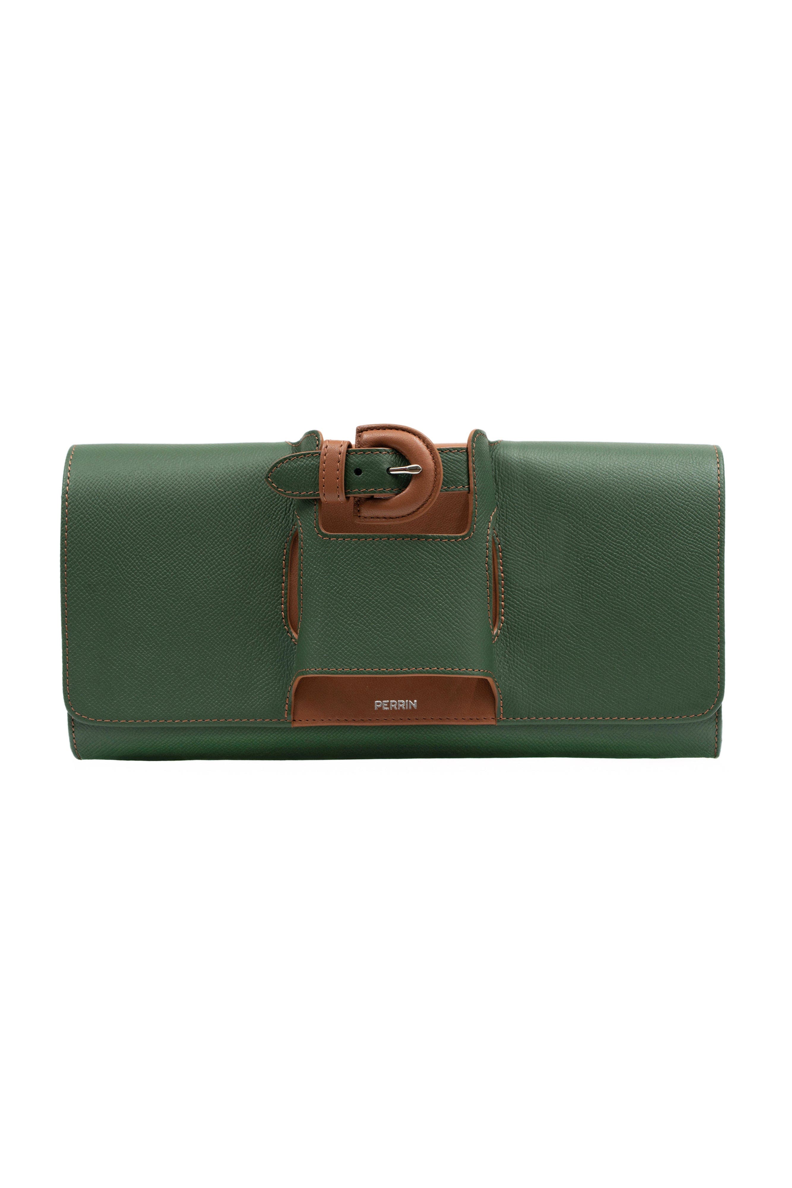 PERRIN PARIS La Parisienne Clutch, Main, color, Pine/Auburn
