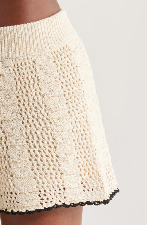 Elan Flowy Cotton Blend Cover-up Shorts In Neutral