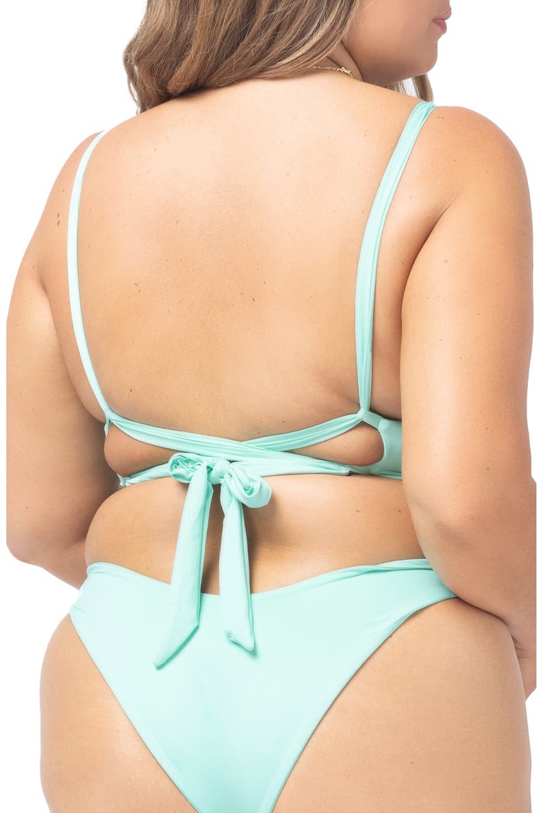 Camellia Underwire Bikini Top, Alternate, color, BRIGHT TEAL