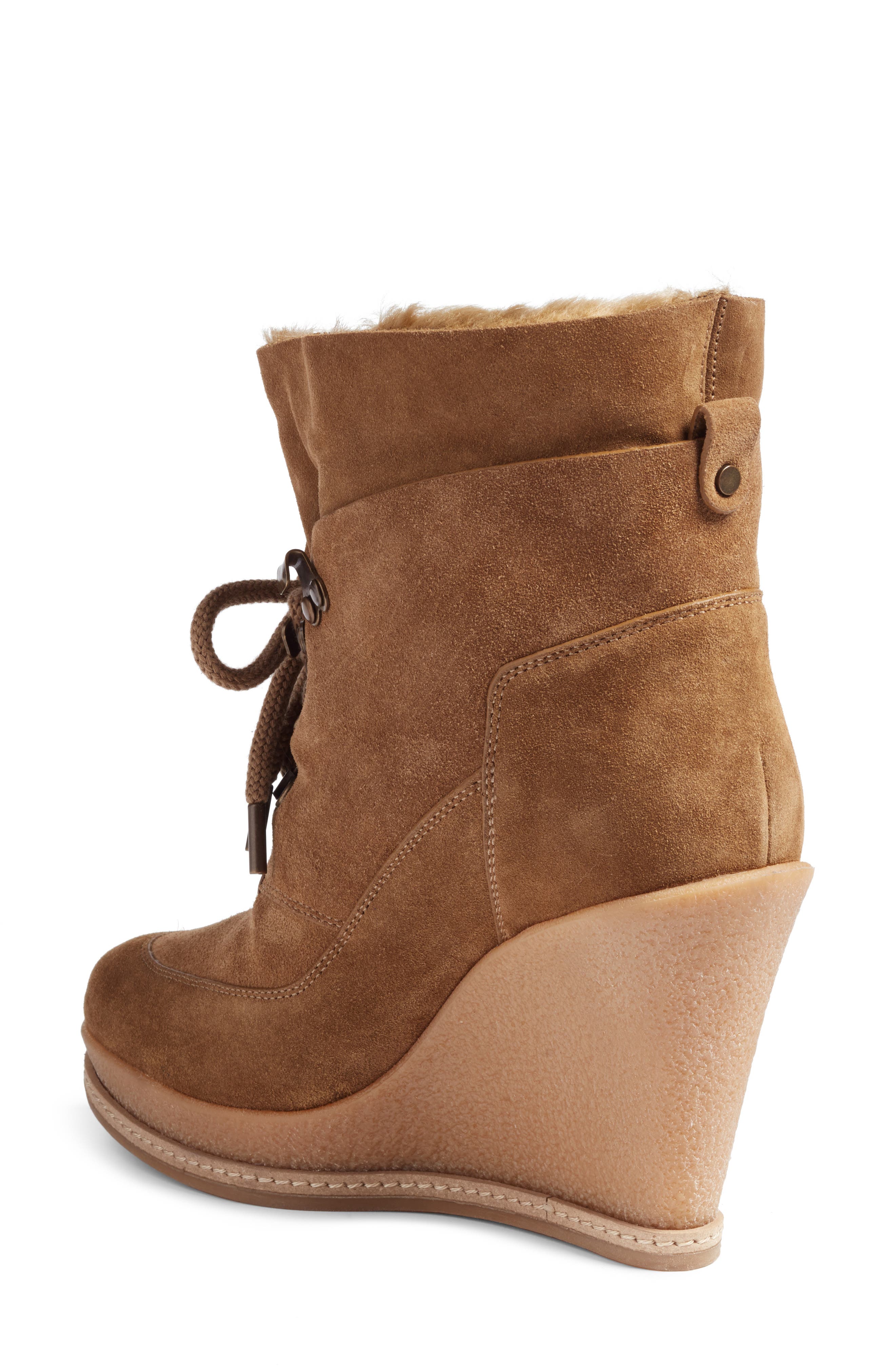Mack Platform Wedge Bootie, Alternate, color, KHAKI