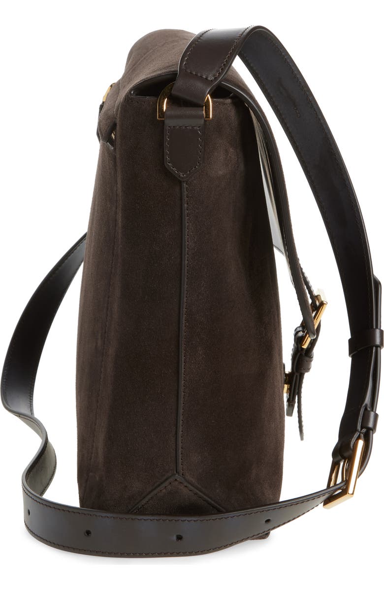 TOM FORD Suede Messenger Bag, Alternate, color,