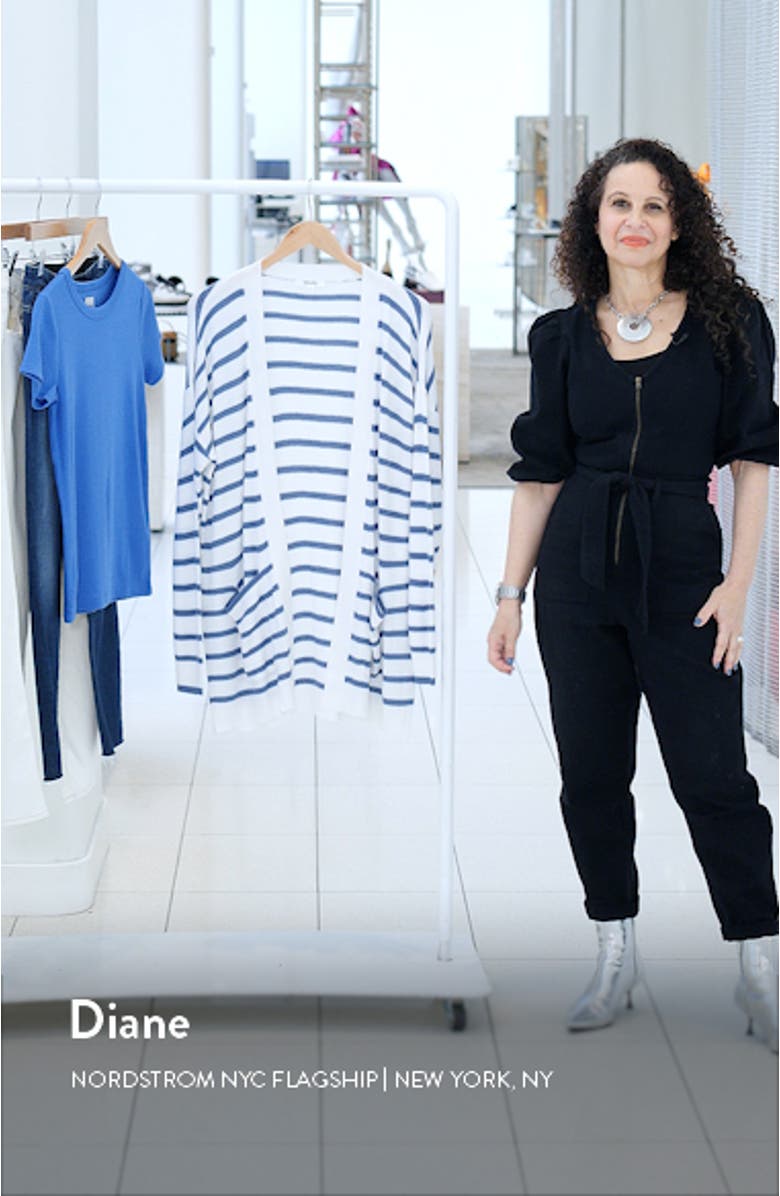 Luna Stripe Rib Cardigan, sales video thumbnail