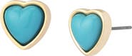Betsey Johnson Heart Stud Earrings