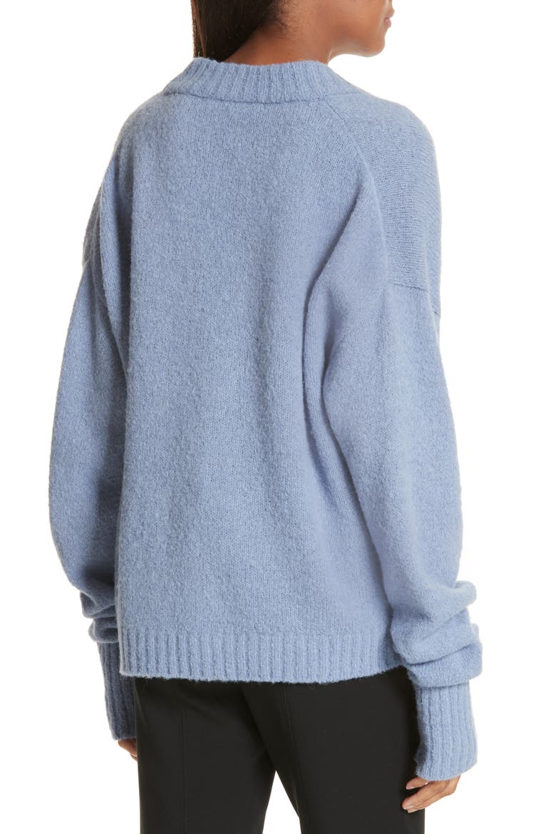 V-Neck Sweater, Alternate, color, BLUE