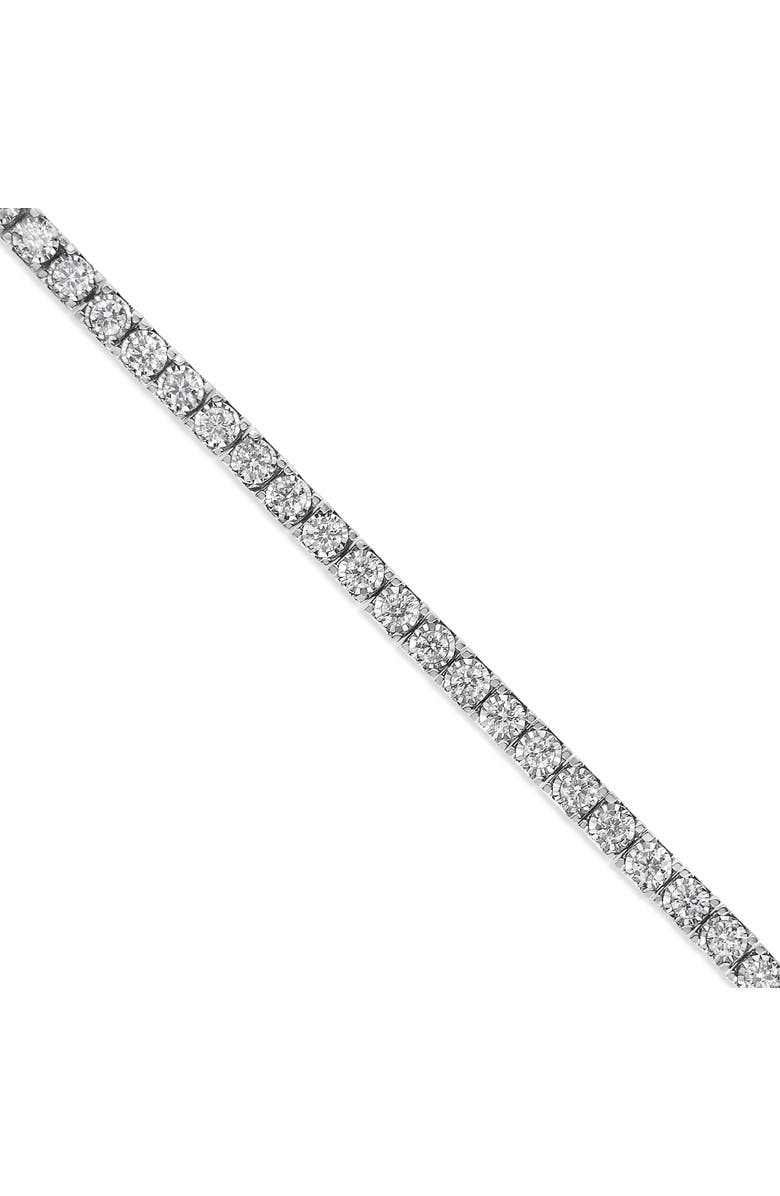 Haus of Brilliance 14K White Gold 2.0 Ctw Miracle Set Lab Grown Diamond Illusion Tennis Bracelet, Alternate, color, White