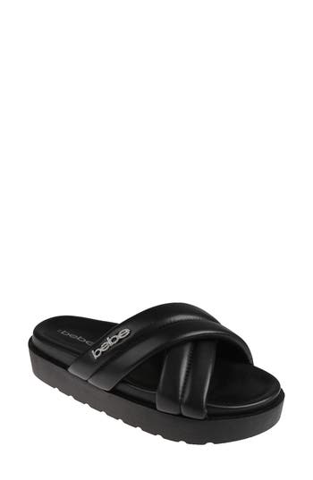 Bebe Platform Slide Sandal