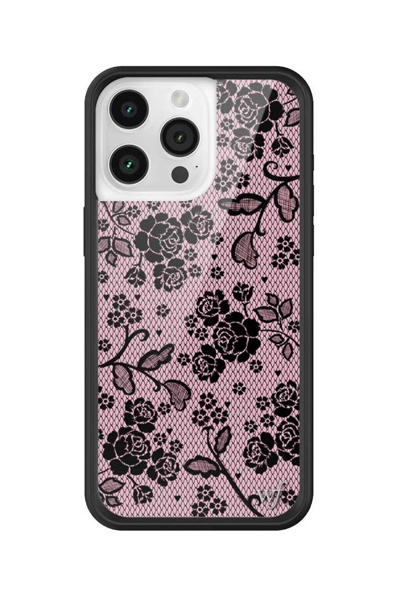 Lace Lover iPhone Case, Alternate, color, Pink