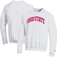 Champion Men's Champion White Ohio State Buckeyes Basic Arch Fleece Pullover Sweatshirt