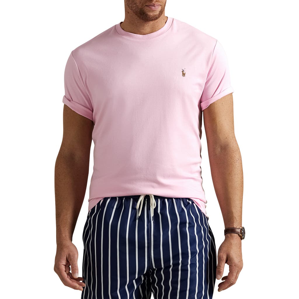 Polo Ralph Lauren Pima Short Sleeve Slim Fit T-shirt In Carmel Pink