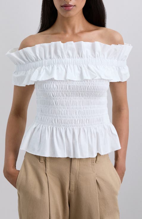 Offshoulderpoplin Tee