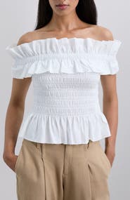 Scalpers Offshoulderpoplin Tee