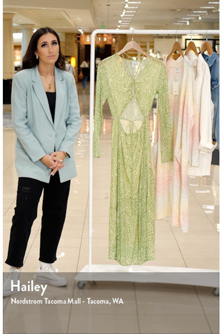 Cutout Long Sleeve Midi Dress video