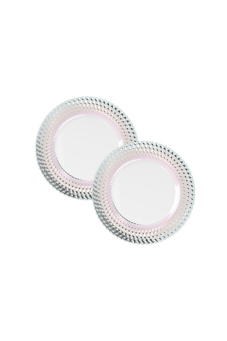 Boston Pearl Buffet Plate Pair, Main, color, Pink