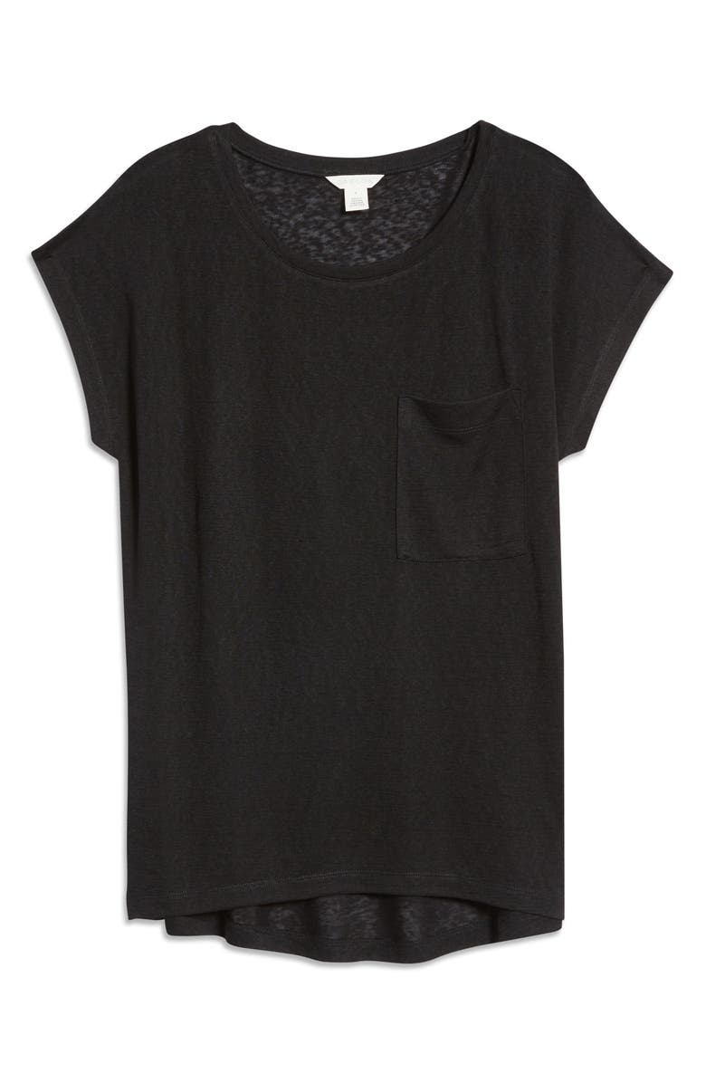 Caslon<sup>®</sup> Slub Knit T-Shirt, Alternate, color,