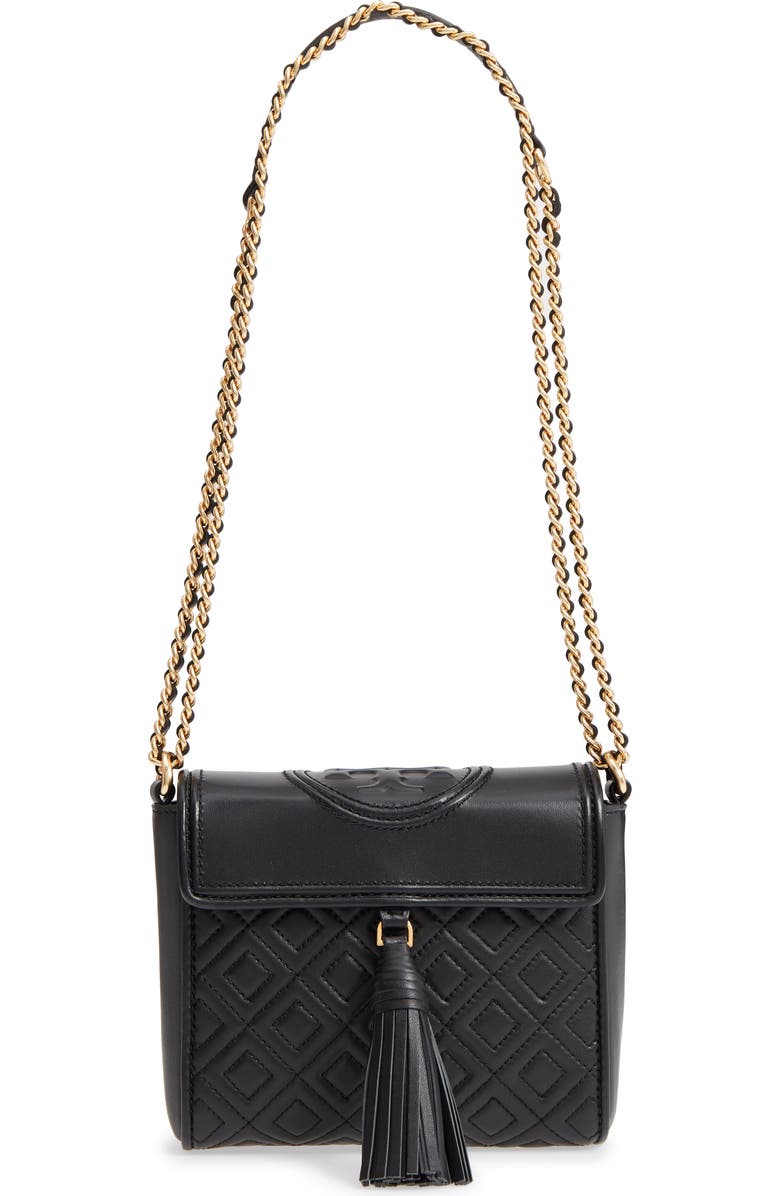 Tory Burch Fleming Quilted Leather Crossbody Bag, Main, color,