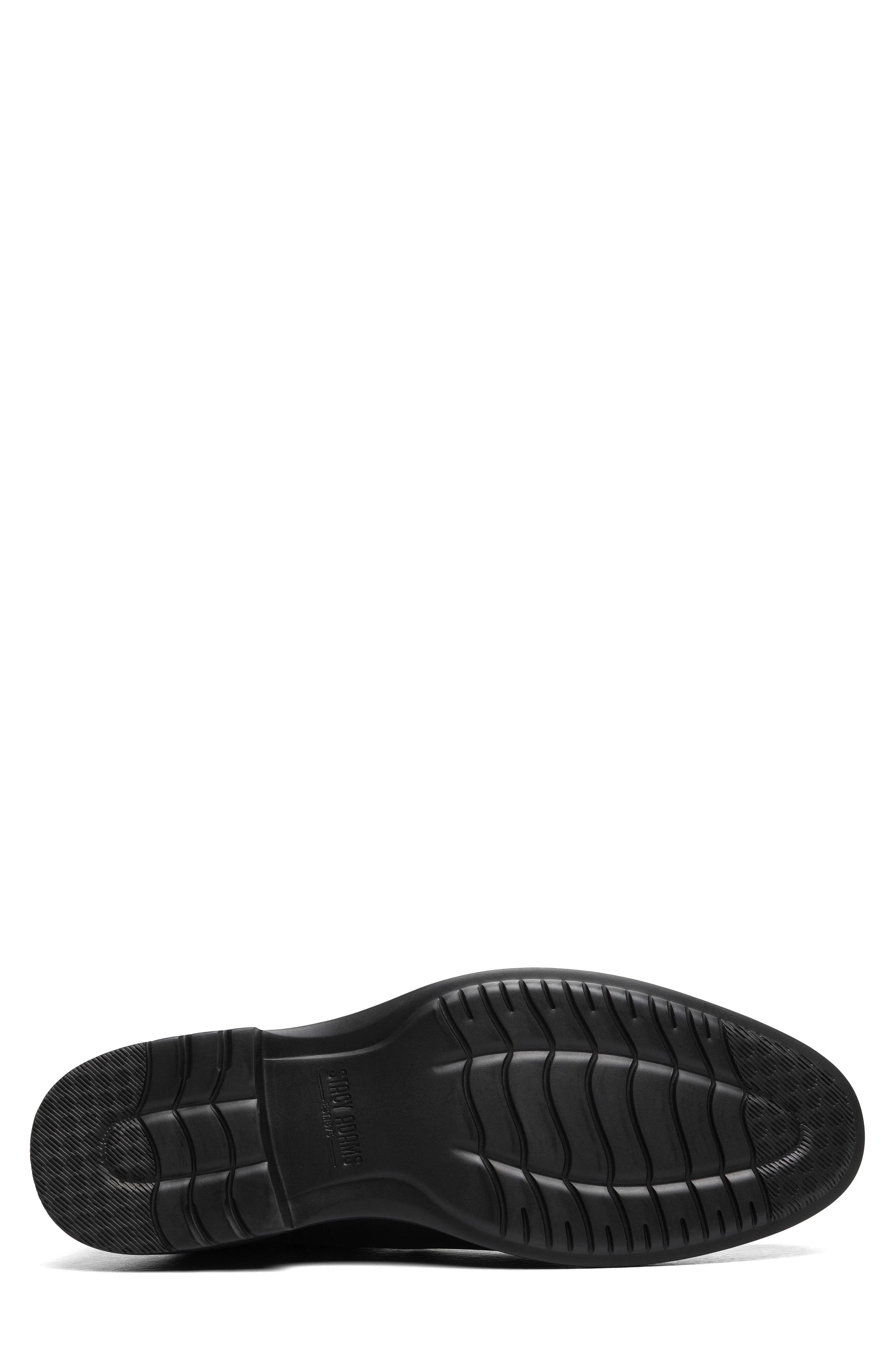 Stacy Adams Todridge Apron Toe Bit Loafer, Alternate, color, Black Tumble