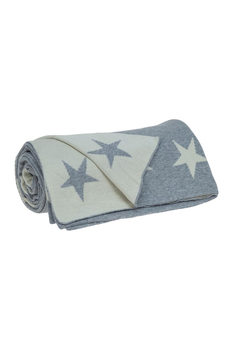 Transitional Grey 52" x 70" Knitted Throw Blanket, Main, color, GRAY