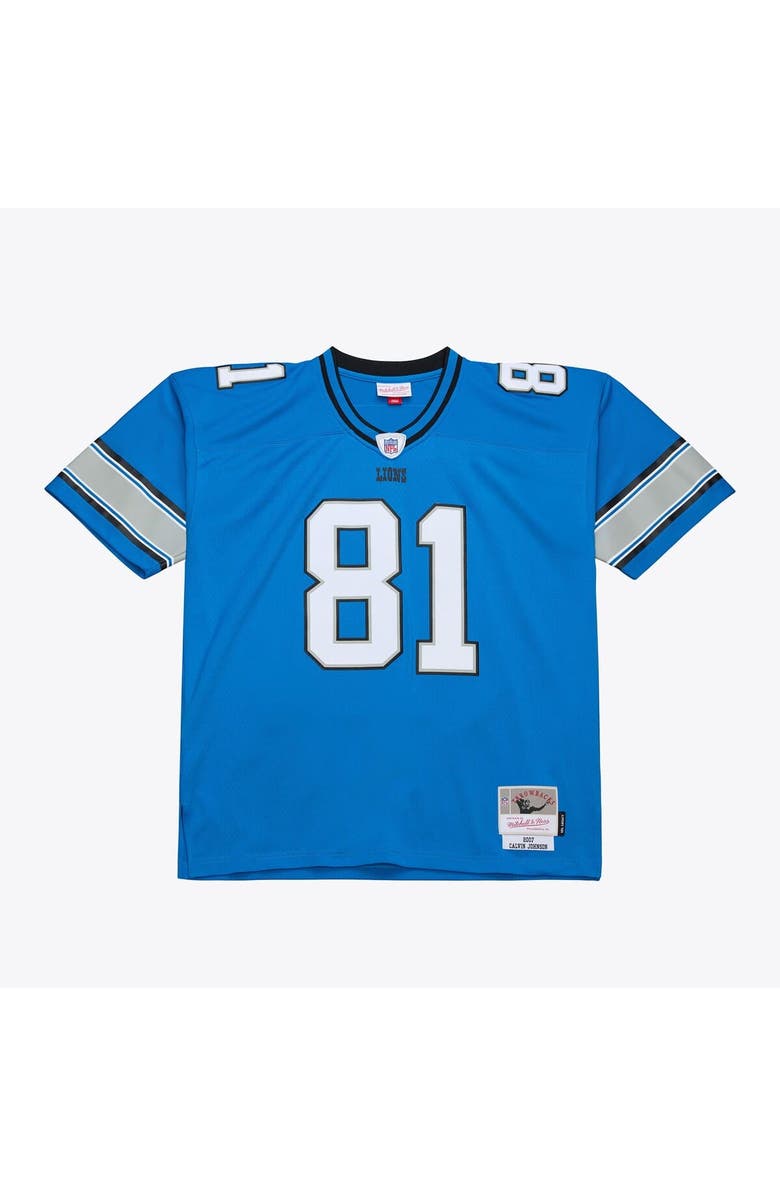 Mitchell & Ness Men's Mitchell & Ness Calvin Johnson Blue Detroit Lions 2007 Legacy Replica Jersey, Main, color, Blue