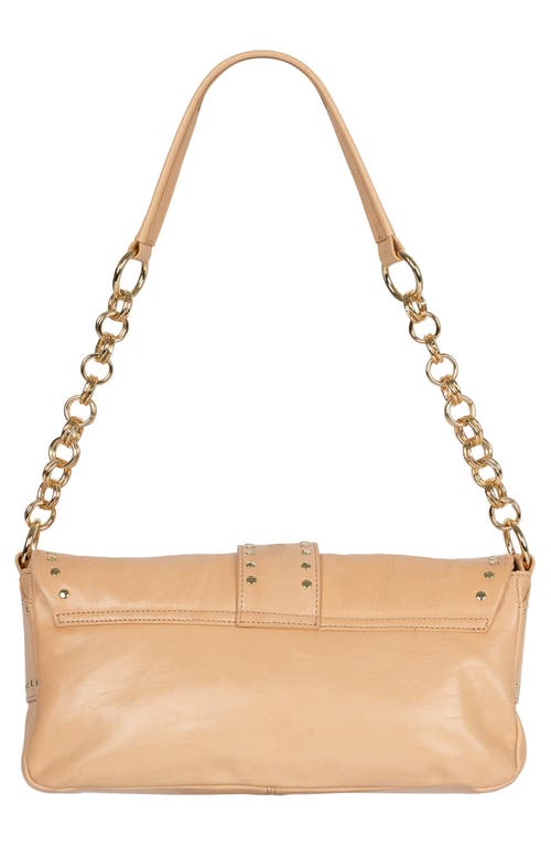 Jeffrey Campbell Night Out Leather Shoulder Bag In Natural