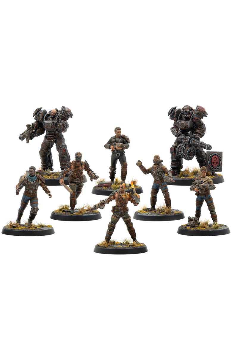 Modiphius Entertainment Fallout Miniatures Wasteland Raiders 8 Resin Figures, Alternate, color, Multicolored