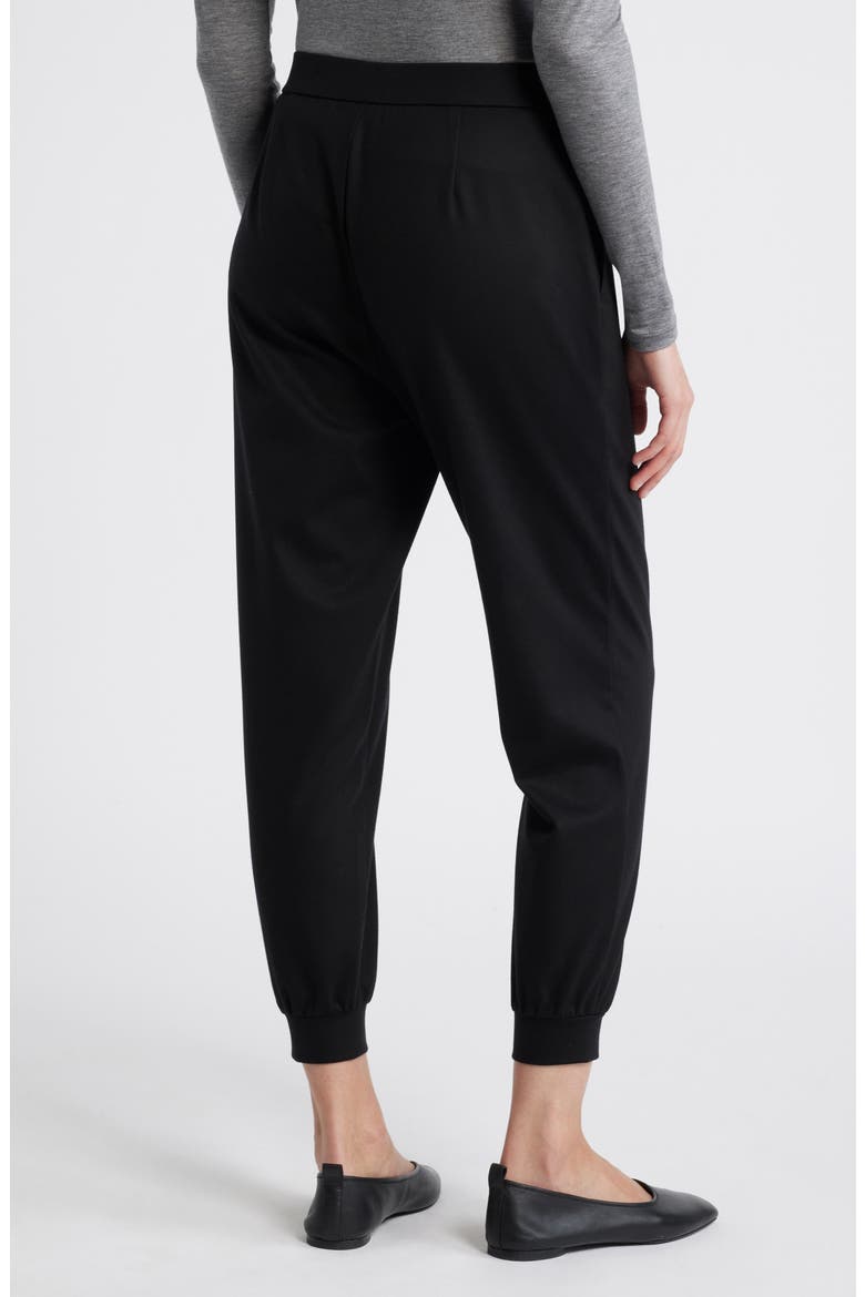 Pintuck Ankle Joggers, Alternate, color, BLACK