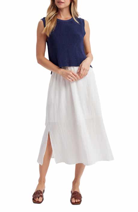 WISHLIST Mixed Media Midi Dress