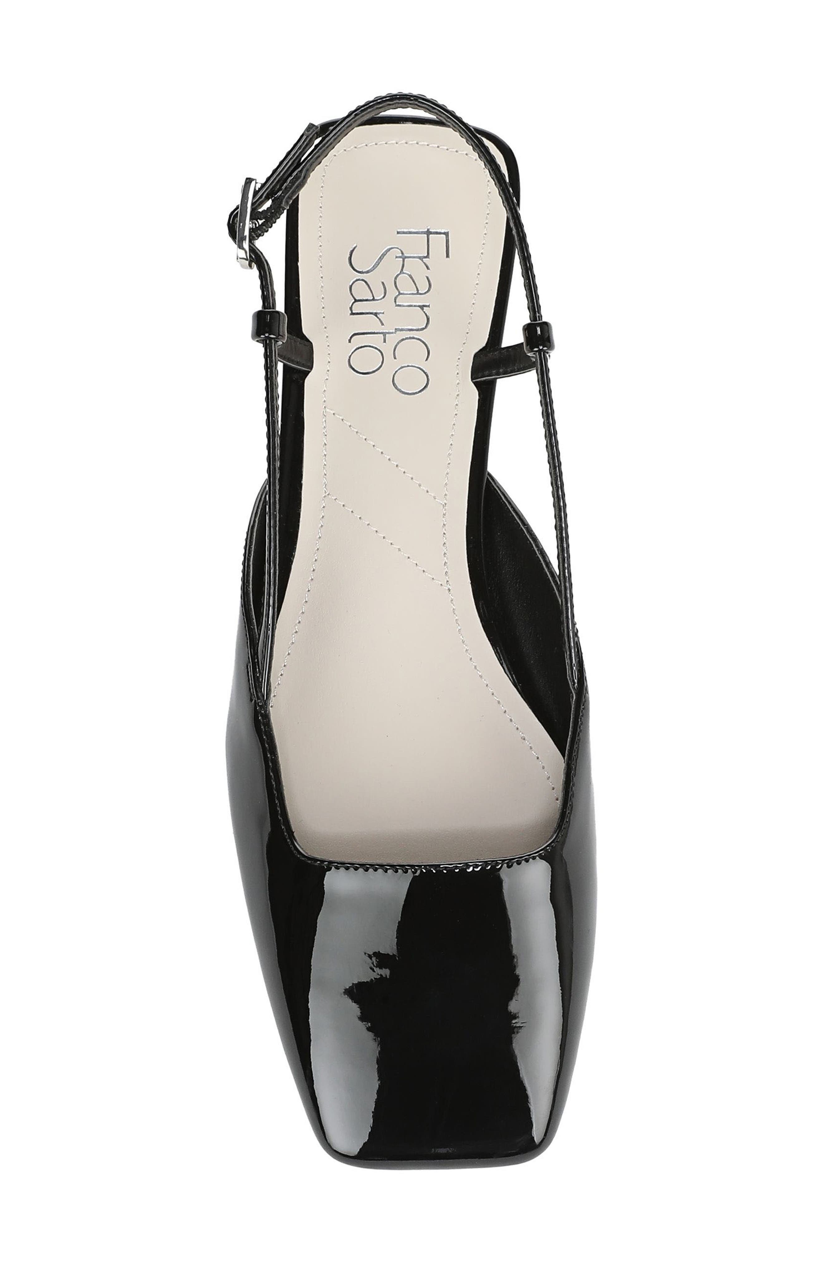 Franco Sarto Tadella Slingback Flat, Alternate, color, Black